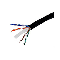 Monoprice Cat6 Utp Stranded (cm) 1000ft - Black (2268)