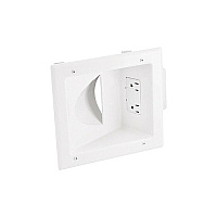 Monoprice Recessed Low Voltage Media Plate - White (8476)