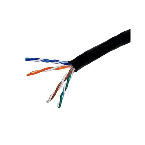 Monoprice Cat5e Utp Solid (cmr) 1000ft - Black (878)