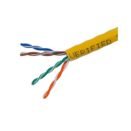 Monoprice Cat5e Utp Solid (cmr) 1000ft - Yellow (882)