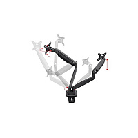 Monoprice Dual Monitor Adjustgas Spring Desk Mount (15525)