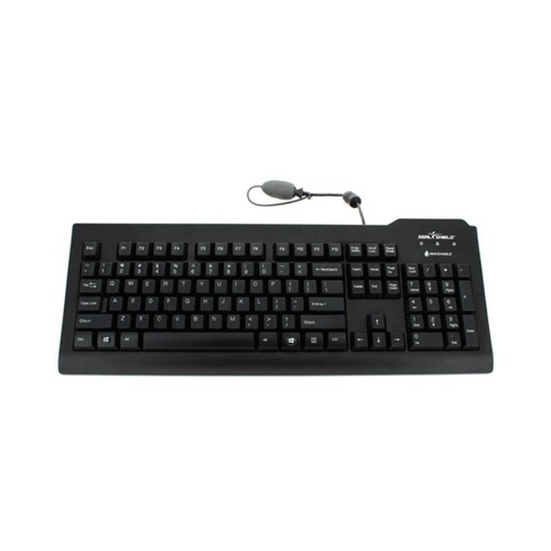 Seal Shield Medical Grade Keyboard Hebrew Black (SSKSV208IL)