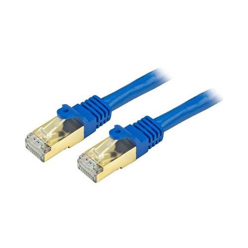 StarTech 12 Ft Cat6a Ethernet Cable - Stp Blue (C6ASPAT12BL)