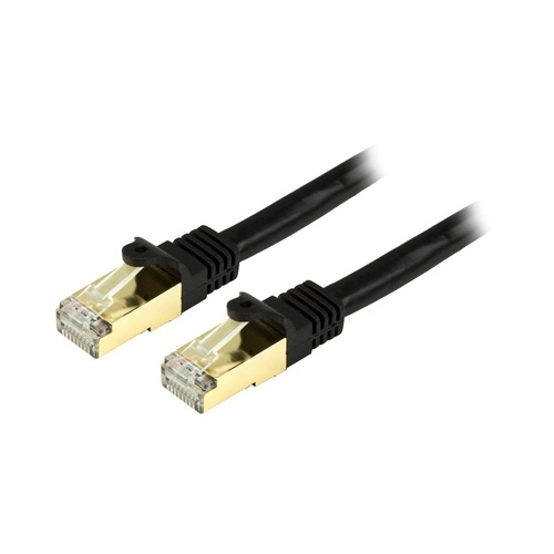 StarTech 6 In Cat6a Ethernet Cable - Stp Black (C6ASPAT6INBK)