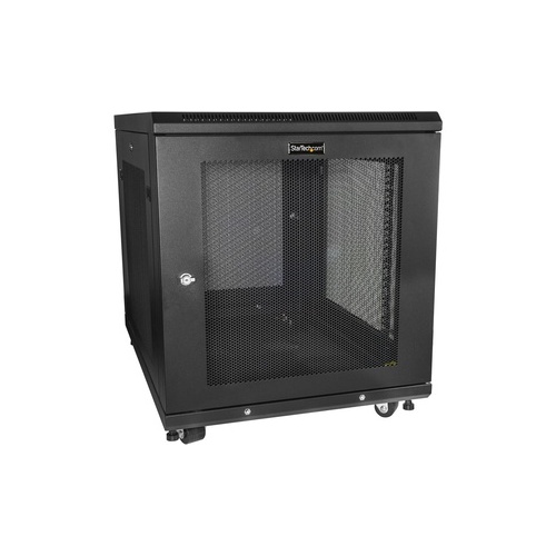 StarTech 12u Server Rack Cabinet 2-30in W/casters (RK1233BKM)