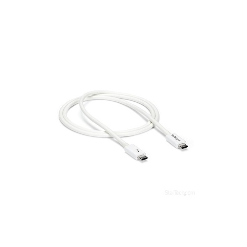 StarTech Thunderbolt 3 Cable 1m 20gbps White (TBLT3MM1MW)