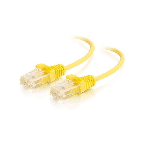 C2G 7ft Slim Cat6 Cable Utp Yellow (01173)