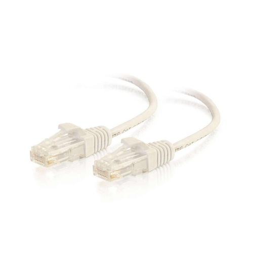 C2G 1ft Slim Cat6 Cable Utp White (01185)