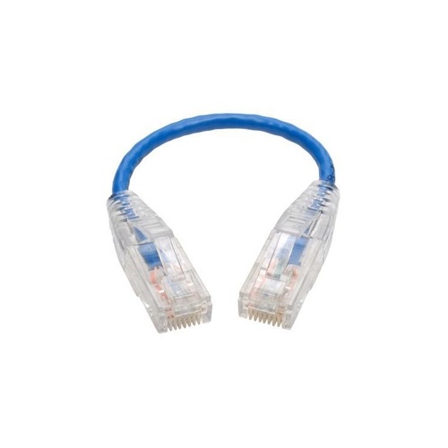Tripp Lite Cat6 Gigabit Snagless Molded Slim Patch (N201S6NBL)
