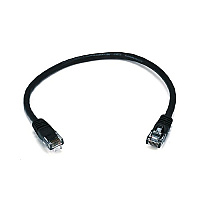 Monoprice Cat6 Utp Ethernet Cable_ 1ft Black (2288)