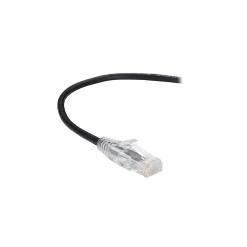 Black Box Cat6a 500-mhz Snagless 28awg Stranded Ethernet Patch Cable - Unshielded (utp), Cm Pvc (rj45 M/m), Black, 2-ft. (0.6-m) (C6APC28BK02)
