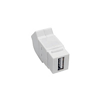 Tripp Lite Usb Angled Coupler Keystone Jack White (U060000KPAWH)
