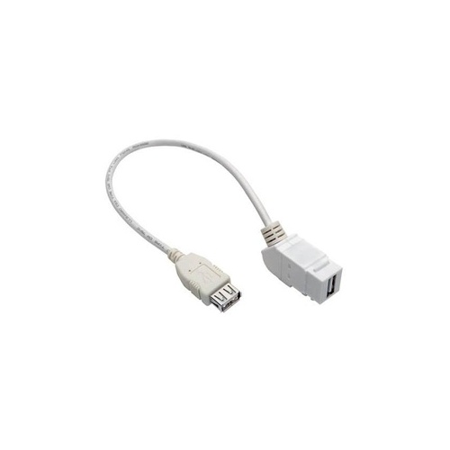 Tripp Lite Usb 2.0 Coupler Keystone Jack Cable 1ft (U060001KPAWH)