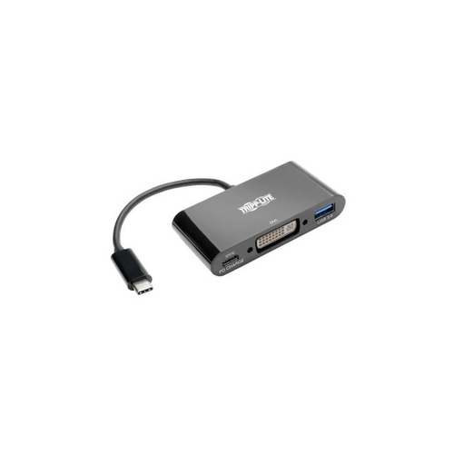 Tripp Lite Usb C To Dvi Adapter Hub & Charging 6in (U44406NDUBC)