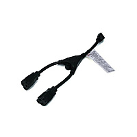 Monoprice Cord Splitter Cable - 14in - Black (5309)