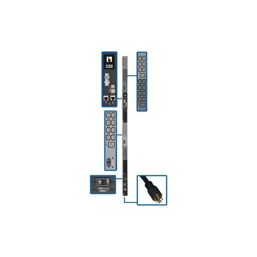 Tripp Lite 3ph Pdu Monitored 42 C13; 6 C19; L21-30p (PDU3EVN10L2130B)