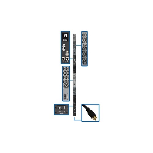 Tripp Lite 3ph Pdu Monitored 42 C13; 6 C19; L15-30p (PDU3EVN6L1530B)