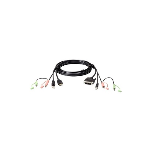 Aten 6 Usb Hdmi To Dvi-d Kvm Cable With Audio (2L7D02DH)