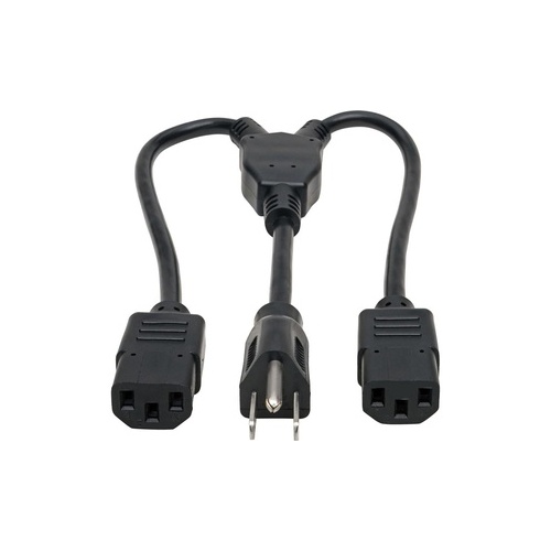 Tripp Lite C14 To C13 Splitter M2xf 10a 18in (P00418N2C13)