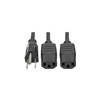 Tripp Lite Dual Splitter Cable 5-15p To 2x C13 18in (P00618N2)