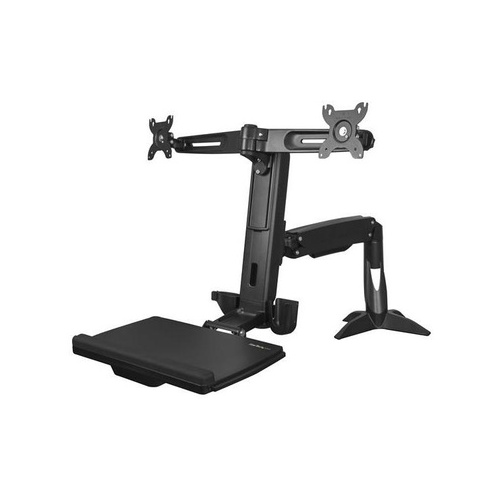 StarTech Sit Stand Dual Monitor Arm - Desk Mount (ARMSTSCP2)