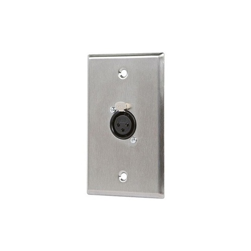 Monoprice Xlr Female 3 Pin One Port Wall Plate (7396)