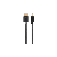 Monoprice Hdmi Cable_ Hdr_ 36awg_ 1ft_ Black (24182)