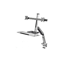 SIIG Two Monitor And Laptop Tray Desk Mount (CEMT2G12S1)