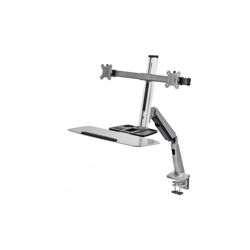 SIIG Two Monitor And Laptop Tray Desk Mount (CEMT2G12S1)