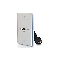 C2G Hdmi Pass Through Single Gang Wall Plate (39870)