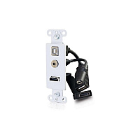 C2G Hdmi Wall Plate With Usb And 3.5mm (39873)