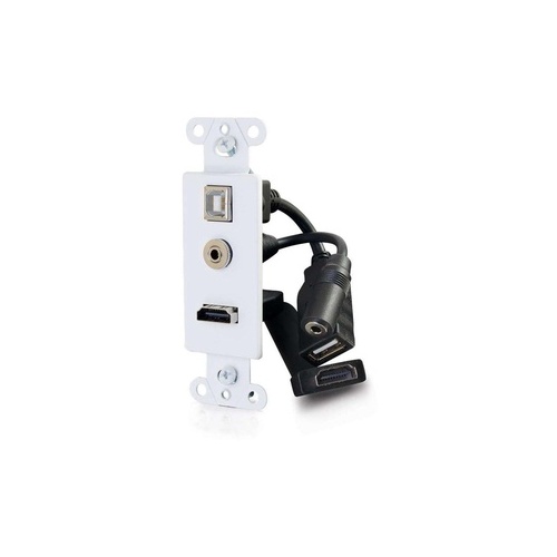 C2G Hdmi Wall Plate With Usb And 3.5mm (39873)