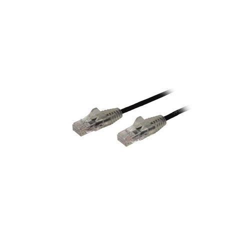 StarTech Cable - Black Slim Cat6 Patch Cord 6 In (N6PAT6INBKS)
