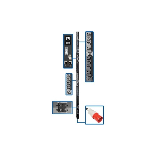Tripp Lite 3ph Pdu Switched 220/230v 24 C13 6 C19 (PDU3XEVSR6G63B)