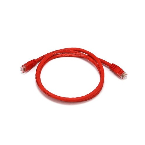 Monoprice Cat6 Bare Copper Ethernet Cable- Red 3ft (2376)