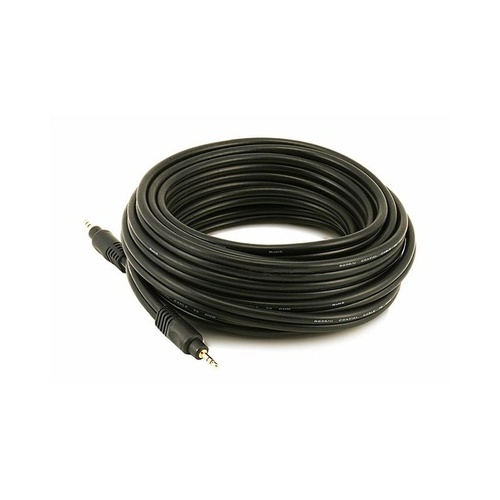 Monoprice Stereo M To Stereo M Cable 25ft - Black (5581)