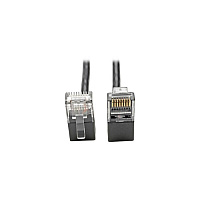 Tripp Lite Cat6 Snagless Right-angle Slim Black 2ft (N201SR2BK)