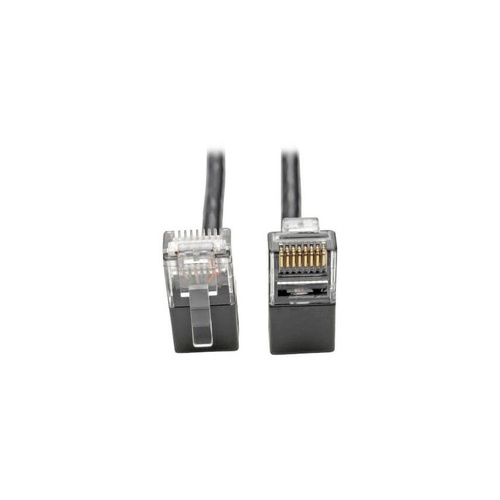Tripp Lite Cat6 Snagless Right-angle Slim Black 2ft (N201SR2BK)