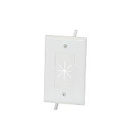 Monoprice Cbl Plate, Flex Open_1-gang_ White (12584)