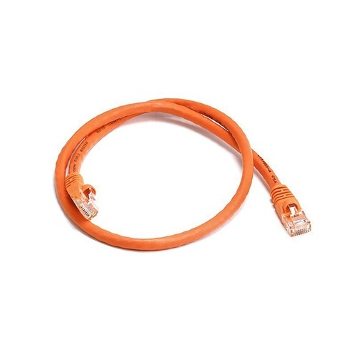 Monoprice Cat5e 24awg Utp Patch Cable_ 2ft Orange (3370)