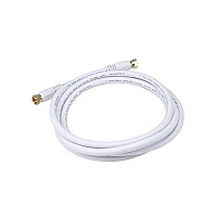 Monoprice Rg6 Coax Cable With F Type 6ft - White (4058)