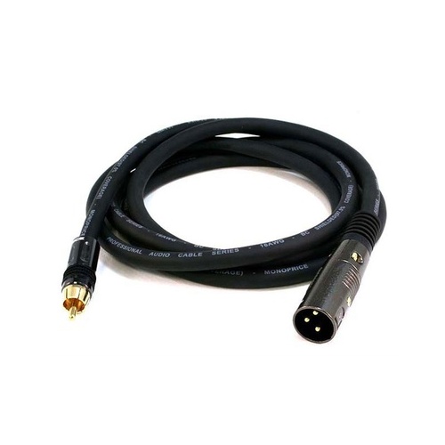 Monoprice Xlr Male To Rca Male Cable 6ft (4777)