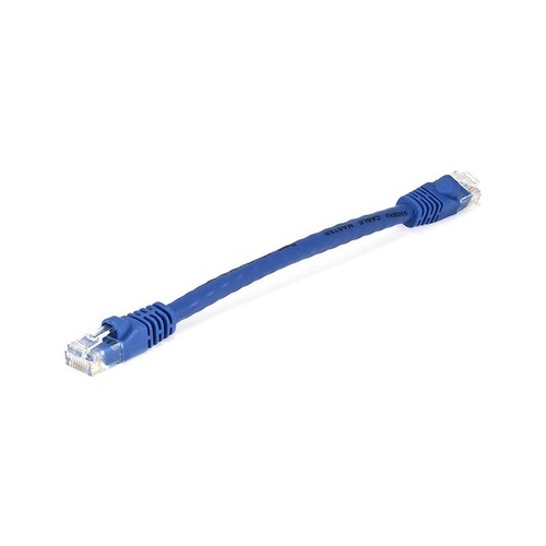Monoprice Cat5e Patch Cable_ 6-inch Blue (4975)