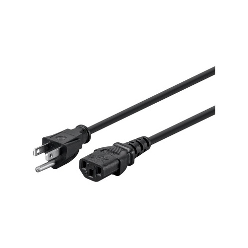 Monoprice Power Cord W/ 3 Cond C13/5-15p) - Blk 3 (5284)