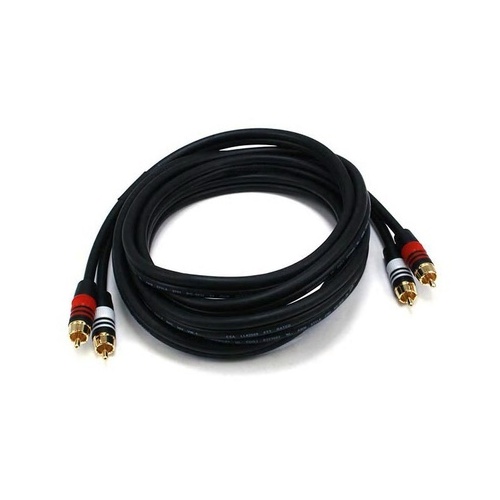 Monoprice Rca Plug/2 Rca Plug M/m 22awg Cable-10ft (5347)