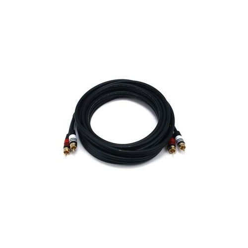 Monoprice Rca Plug/2 Rca Plug M/m Cable -black15ft (5348)