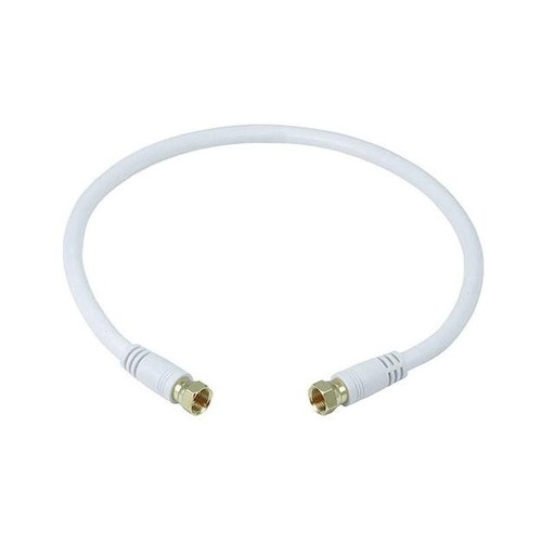 Monoprice Rg6 Coax Cable W F Type 1.5ft - White (5360)