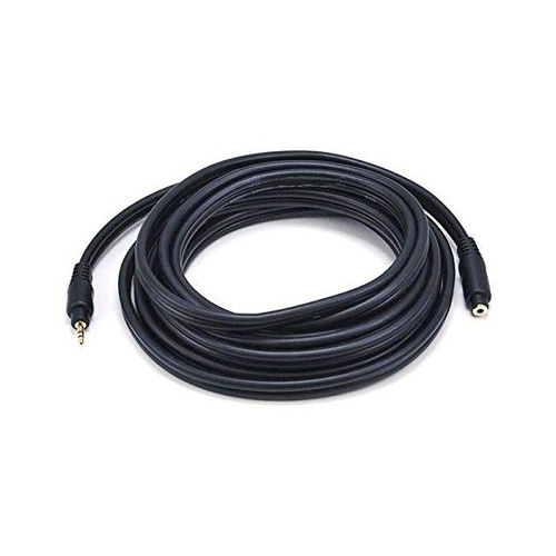 Monoprice Stereo M To Stereo F Ext Cable 15ft-blk (5589)