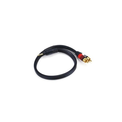 Monoprice Stereo M To 2rca M Cable 1.5ft- Black (5596)