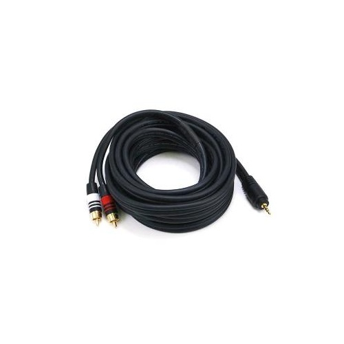 Monoprice Stereo M To 2rca M Cable 15ft - Black (5600)